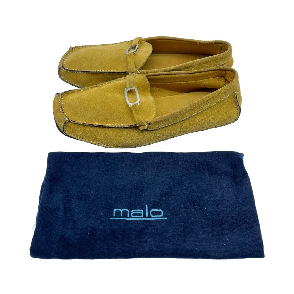 Malo Men's Suede Leather Slip On Moccasins Casual Shoes Mustard US 10